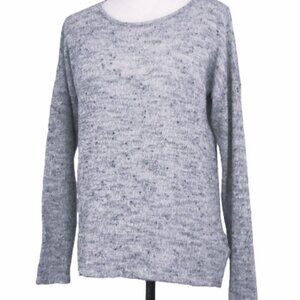 NWT Michael Lauren Heather Grey Speckled Round Neck Dolman Sleeve Top-XS